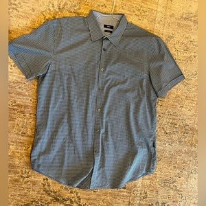 Hugo Boss Slim Fit XXL Short Sleeve Button Down Shirt